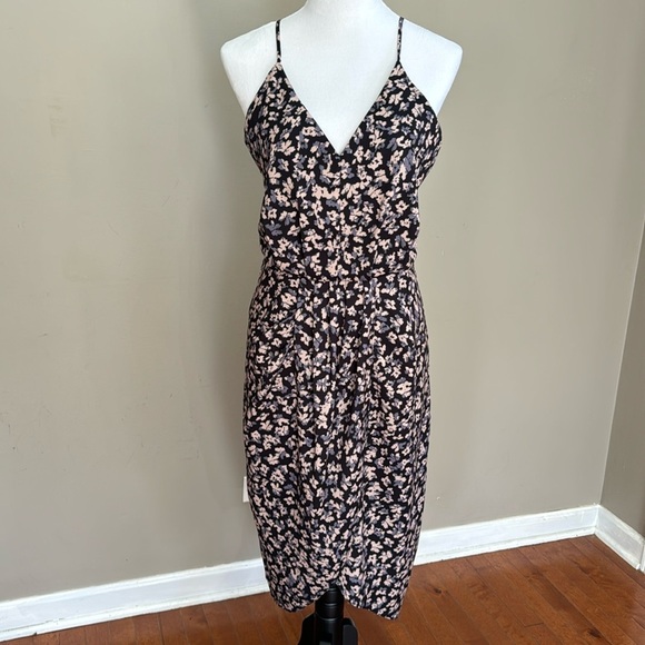 Chelsea 28 Sleeveless Spaghetti Straps Lined Flower Midi Dress Size M‎ - Picture 3 of 10